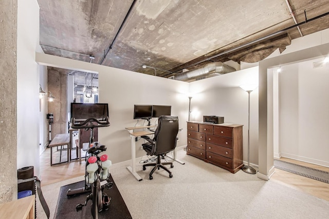 411 W Ontario St Unit 311, Chicago, IL 60654 - office featuring baseboards and carpet floors
