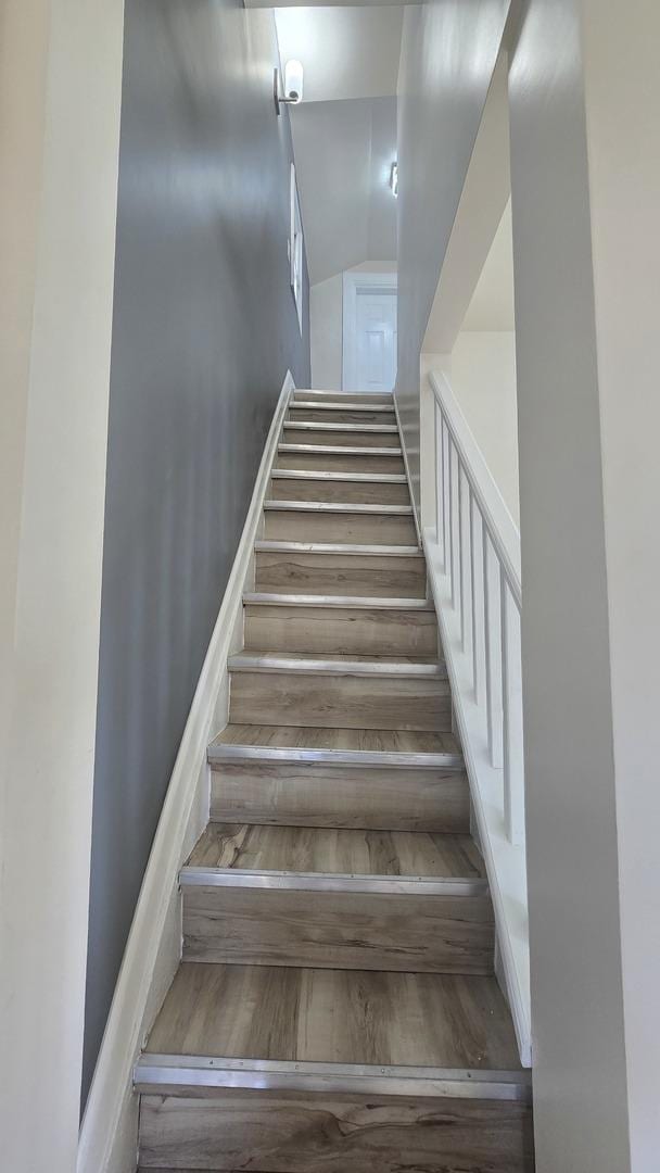 301 N W Ave, Kankakee, IL 60901 - stairs featuring wood finished floors