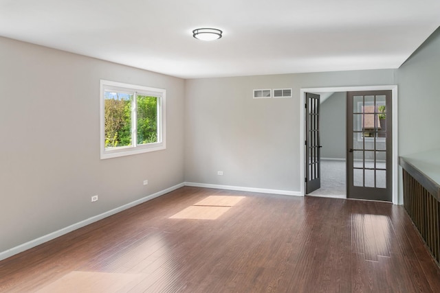 3618 Ronald Rd, Crete, IL 60417 - unfurnished room with dark wood-style flooring and baseboards
