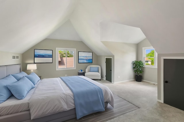 3618 Ronald Rd, Crete, IL 60417 - bedroom with carpet floors, lofted ceiling, and baseboards