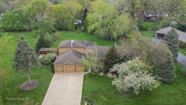 aerial view of property and surrounding area