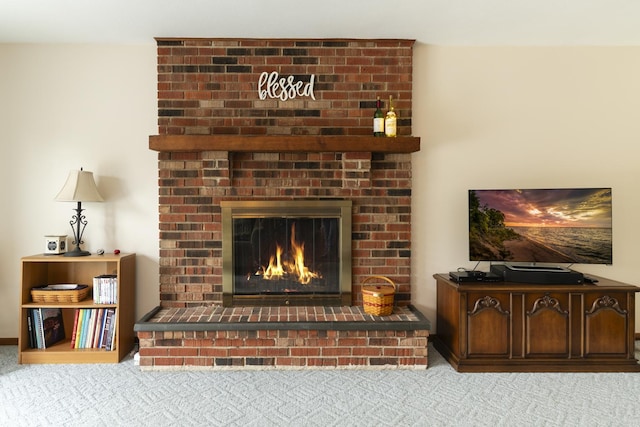 1494 Applegate Dr, Naperville, IL 60565 - detailed view of carpet flooring and a fireplace