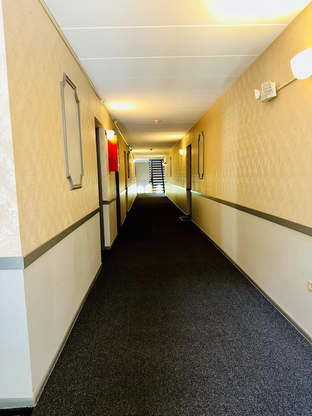 corridor with baseboards