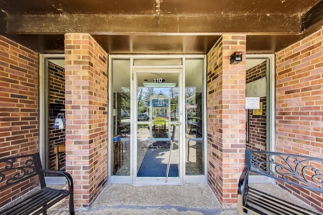 110 S Dunton Ave Unit 2C, Arlington Heights, IL 60005 - view of exterior entry with brick siding