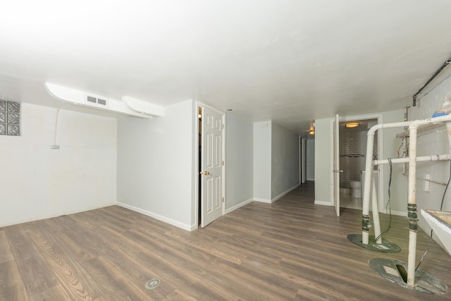 8007 S Houston Ave, Chicago, IL 60617 - basement with wood finished floors and baseboards