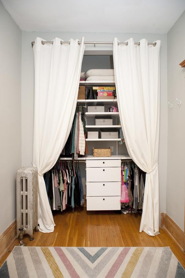 5338 S Greenwood Ave Unit 3, Chicago, IL 60615 - closet featuring radiator