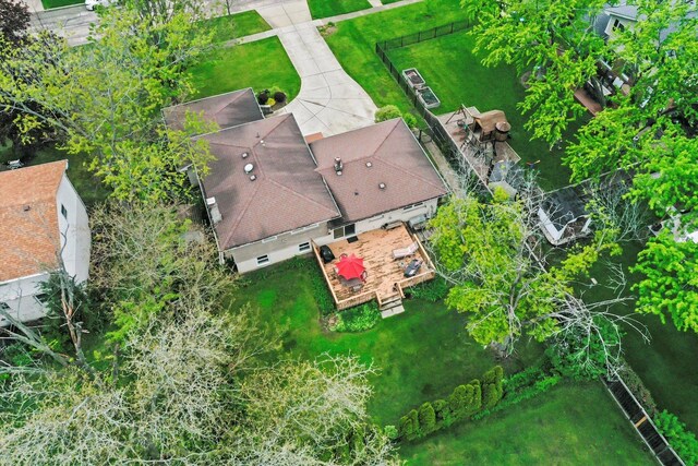 7513 Rohrer Dr, Downers Grove, IL 60516 - birds eye view of property