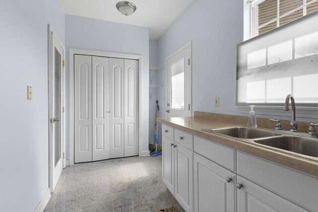 440 Delaware Cir, Bolingbrook, IL 60440 - kitchen featuring white cabinetry and granite tiled floors