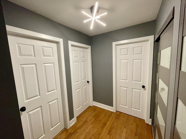 443 Indianwood Dr, Carol Stream, IL 60188 - corridor with wood finished floors and baseboards