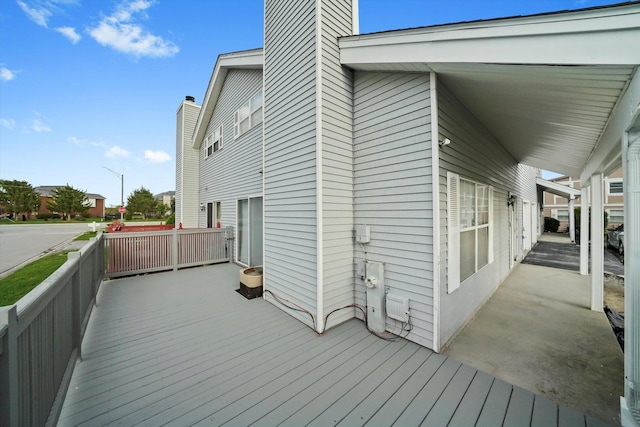 view of deck
