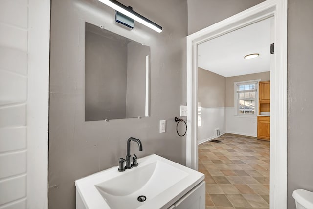 bathroom with vanity
