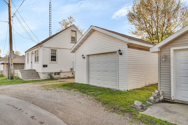 exterior space featuring driveway