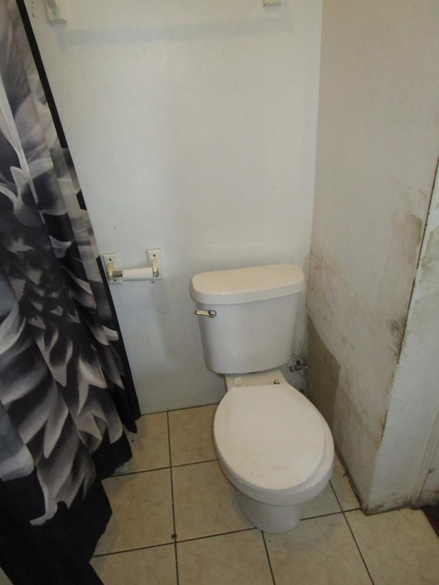 8742 S Racine Ave, Chicago, IL 60620 - bathroom with toilet and tile patterned flooring
