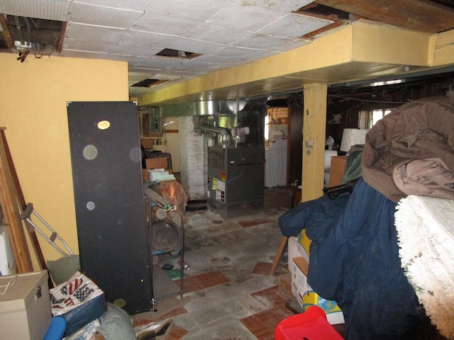 8742 S Racine Ave, Chicago, IL 60620 - unfinished basement with heating unit