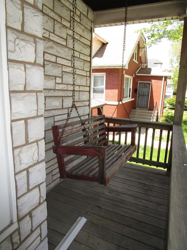 8742 S Racine Ave, Chicago, IL 60620 - view of wooden terrace