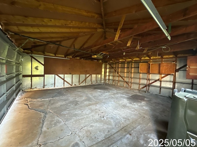 interior space featuring a garage