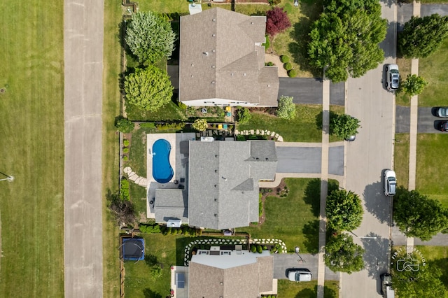 2027 Heatherstone Ct, Plainfield, IL 60586 - drone / aerial view of a pool area
