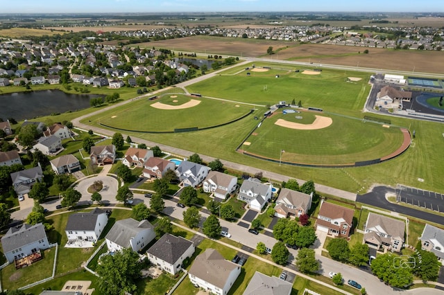 2027 Heatherstone Ct, Plainfield, IL 60586 - aerial view of property and surrounding area with nearby suburban area and a large body of water