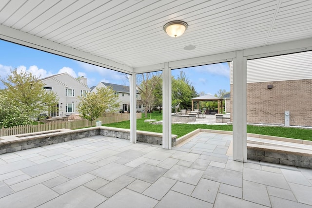 9014 Gloucester Rd, Woodridge, IL 60517 - unfurnished sunroom featuring a residential view
