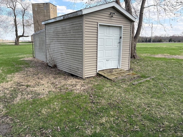 view of shed