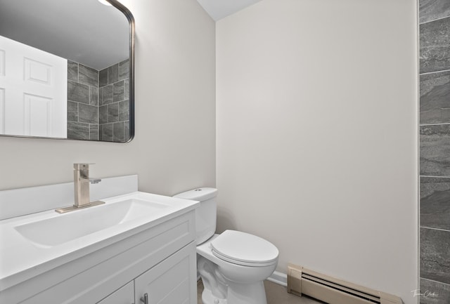 17963 Huntleigh Ct Unit 302, Country Club Hills, IL 60478 - bathroom with a baseboard radiator, toilet, and vanity