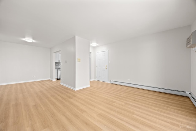 17963 Huntleigh Ct Unit 302, Country Club Hills, IL 60478 - unfurnished living room with light wood-type flooring and baseboards