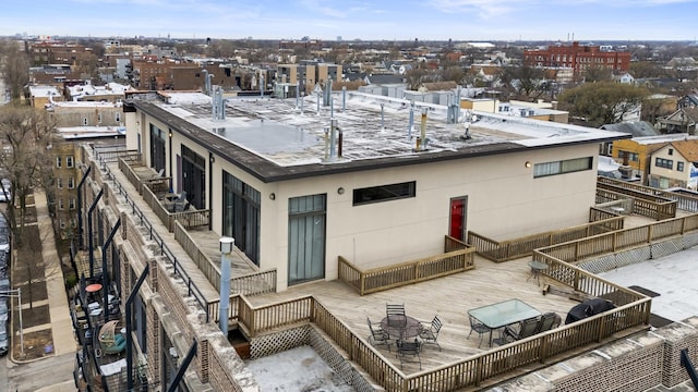 2735 W Armitage Ave Unit 309, Chicago, IL 60647 - back of property featuring a wooden deck