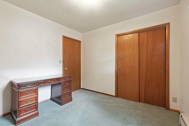 200 W Eisenhower St, Waterman, IL 60556 - unfurnished office with light carpet, baseboards, and baseboard heating