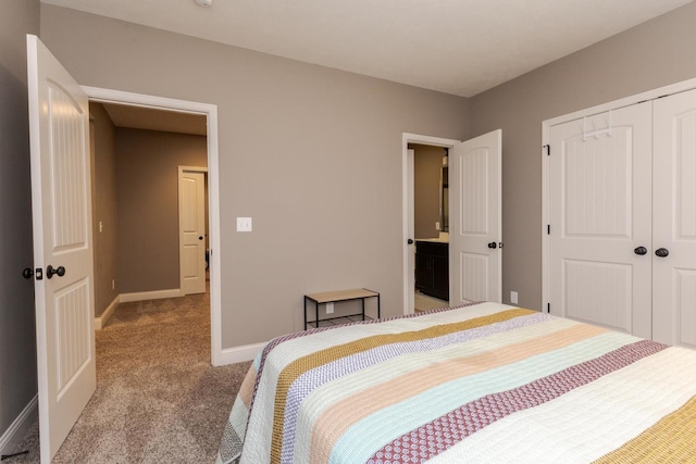 9760 Janel Dr, Bloomington, IL 61705 - bedroom featuring carpet floors, a closet, and baseboards