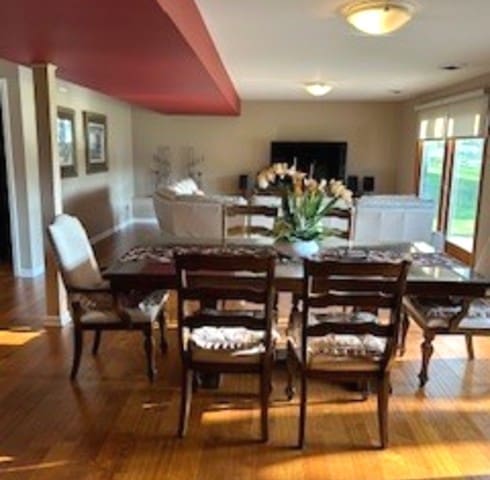 23105 N High Ridge Rd, Barrington, IL 60010 - dining area featuring wood finished floors