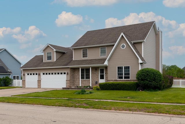755 S Laura Ln, Diamond, IL 60416 - traditional-style home featuring concrete driveway, brick siding, a shingled roof, and a garage