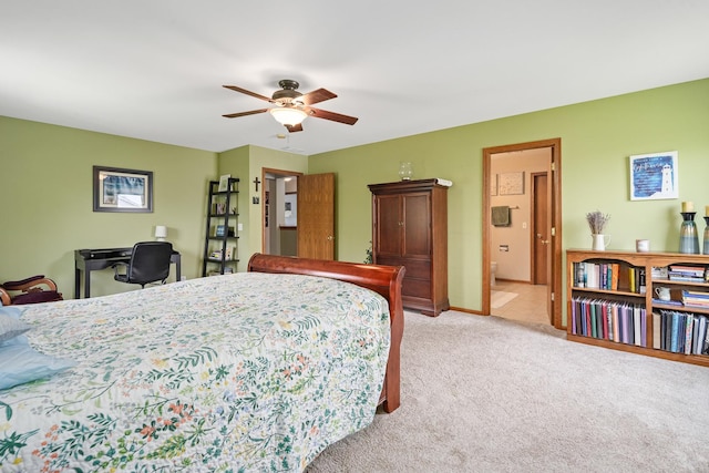 24210 Apple Creek Ln, Plainfield, IL 60586 - bedroom featuring light colored carpet and ceiling fan