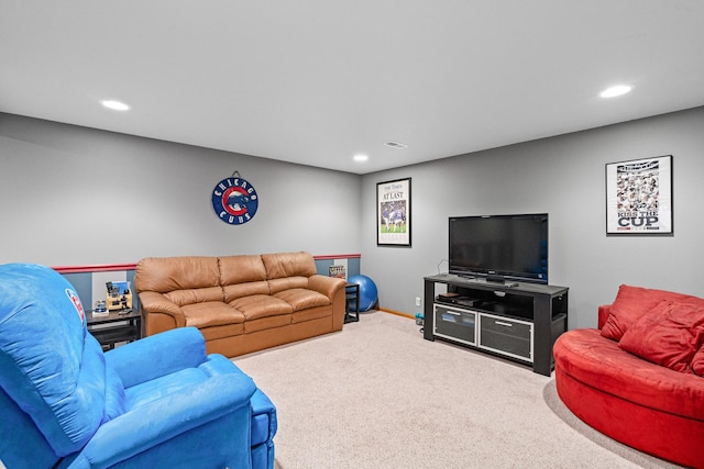 24210 Apple Creek Ln, Plainfield, IL 60586 - carpeted living room featuring recessed lighting and baseboards