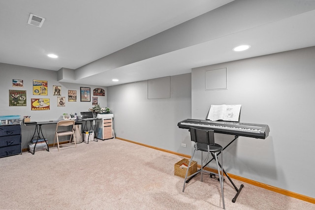 24210 Apple Creek Ln, Plainfield, IL 60586 - carpeted office space with baseboards and recessed lighting