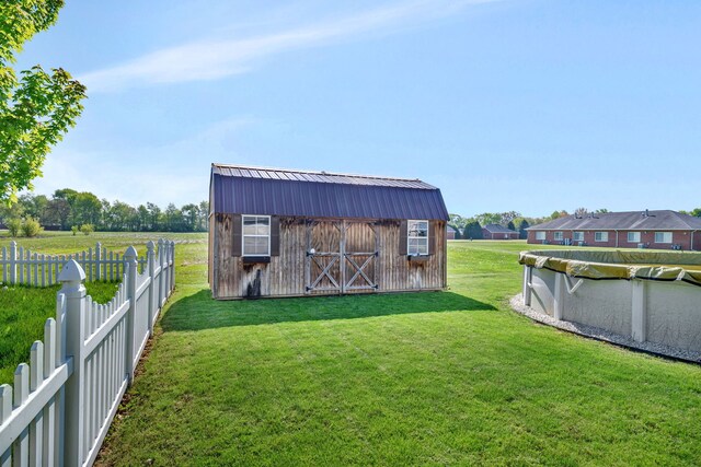 view of shed