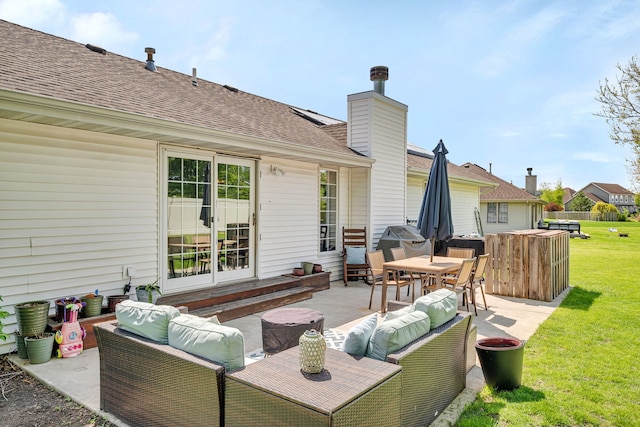 2588 Big Bluestem Rd, Morris, IL 60450 - view of patio with an outdoor hangout area