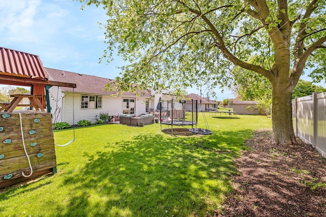 2588 Big Bluestem Rd, Morris, IL 60450 - view of yard featuring a playground and an outdoor hangout area