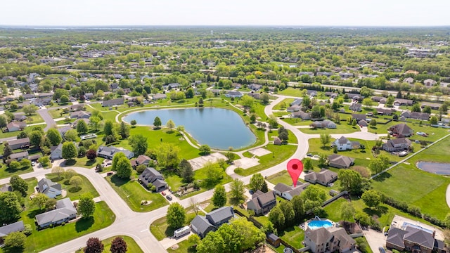 2588 Big Bluestem Rd, Morris, IL 60450 - aerial perspective of suburban area featuring a nearby body of water