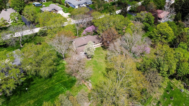aerial view of residential area