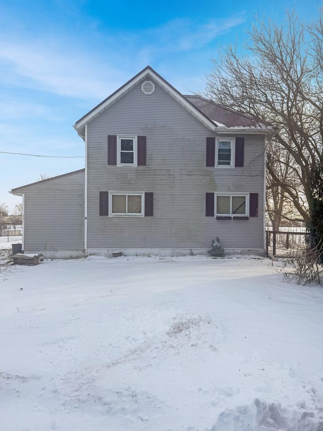 205 W Shellhammer St, Harmon, IL 61042 - view of snow covered house
