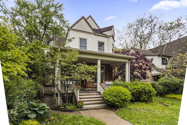 827 Madison St, Evanston, IL 60202 - view of front of house with covered porch