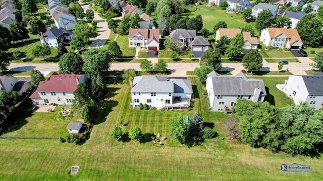 aerial perspective of suburban area