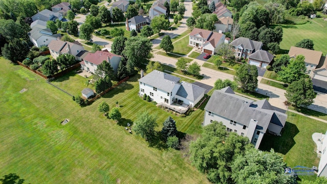 aerial perspective of suburban area