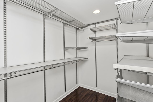 2020 St Johns Ave Unit 507, Highland Park, IL 60035 - walk in closet featuring dark wood-style floors