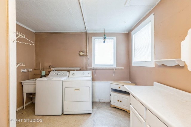 15508 Lavergne Ave, Oak Forest, IL 60452 - laundry area with independent washer and dryer and cabinet space