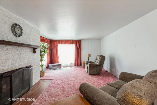 15508 Lavergne Ave, Oak Forest, IL 60452 - living area featuring a fireplace