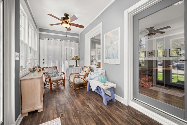 sunroom / solarium featuring healthy amount of natural light