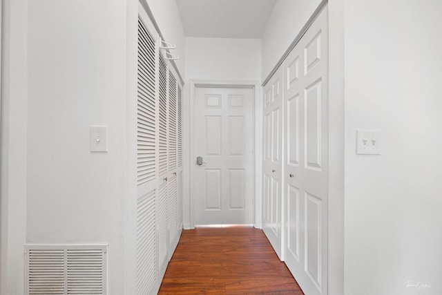 758 W 15th St Unit 3A, Chicago, IL 60607 - hall with dark wood finished floors and visible vents