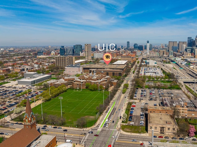 758 W 15th St Unit 3A, Chicago, IL 60607 - drone / aerial view featuring a view of city