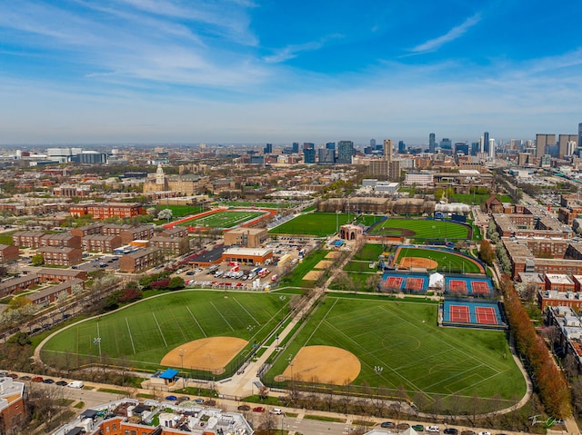 758 W 15th St Unit 3A, Chicago, IL 60607 - drone / aerial view with a city view
